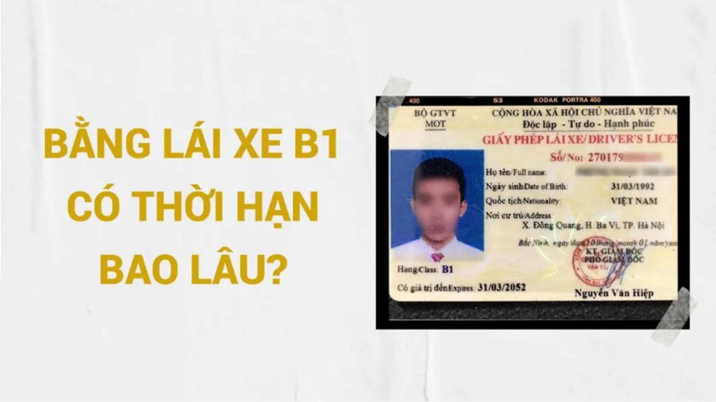 B1 là bằng lái xe gì? Thời hạn bao lâu? 4 b1 la bang lai xe gi 2