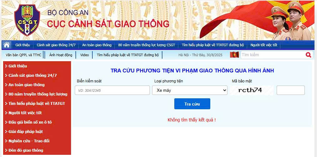 Trung tâm dạy lái xe Cần Thơ hướng dẫn cách tra cứu phạt nguội 3 trung-tam-day-lai-xe-can-tho