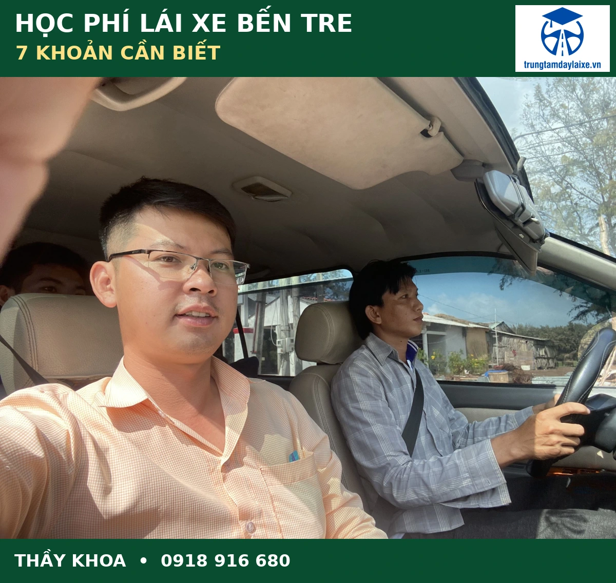 Học phí lái xe Bến Tre: 7 khoản quan trọng cần biết 1 Học phí lái xe Bến Tre